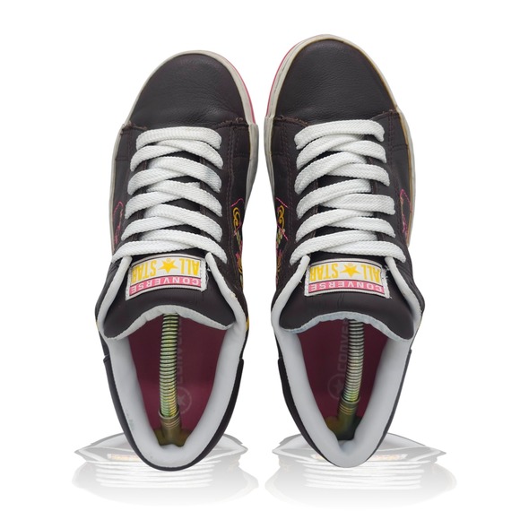Converse Shoes - Converse All Star Low Top Sneakers Brown Floral Birds Print Women's 10
